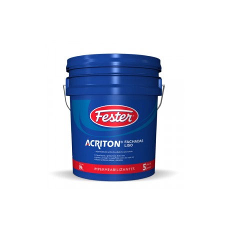 Fester Acriton Fachadas Liso Blanco Cubeta 19 litros