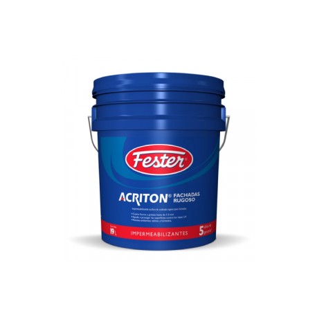 Fester Acriton Fachadas Rugoso Blanco Cubeta 19 litros