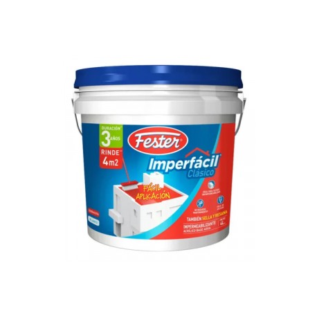 Fester IMPERFACIL Clásico 3 años Rojo Bote 4 litros