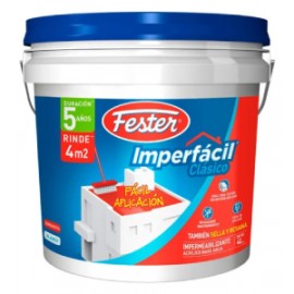 Fester IMPERFACIL Clásico 5 años Rojo Bote 4 litros