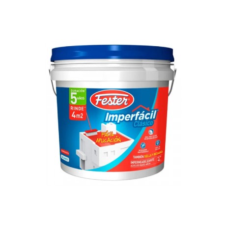 Fester IMPERFACIL Clásico 5 años Rojo Bote 4 litros